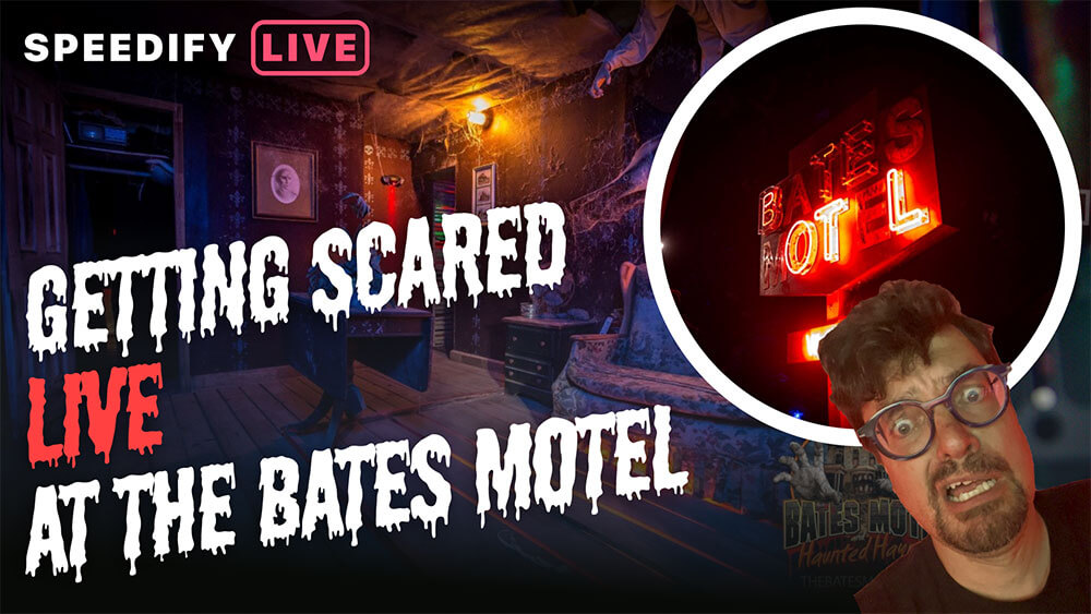Featured Image for “A Frightful IRL Tour of the Bates Motel Haunted Attraction | Speedify LIVE”