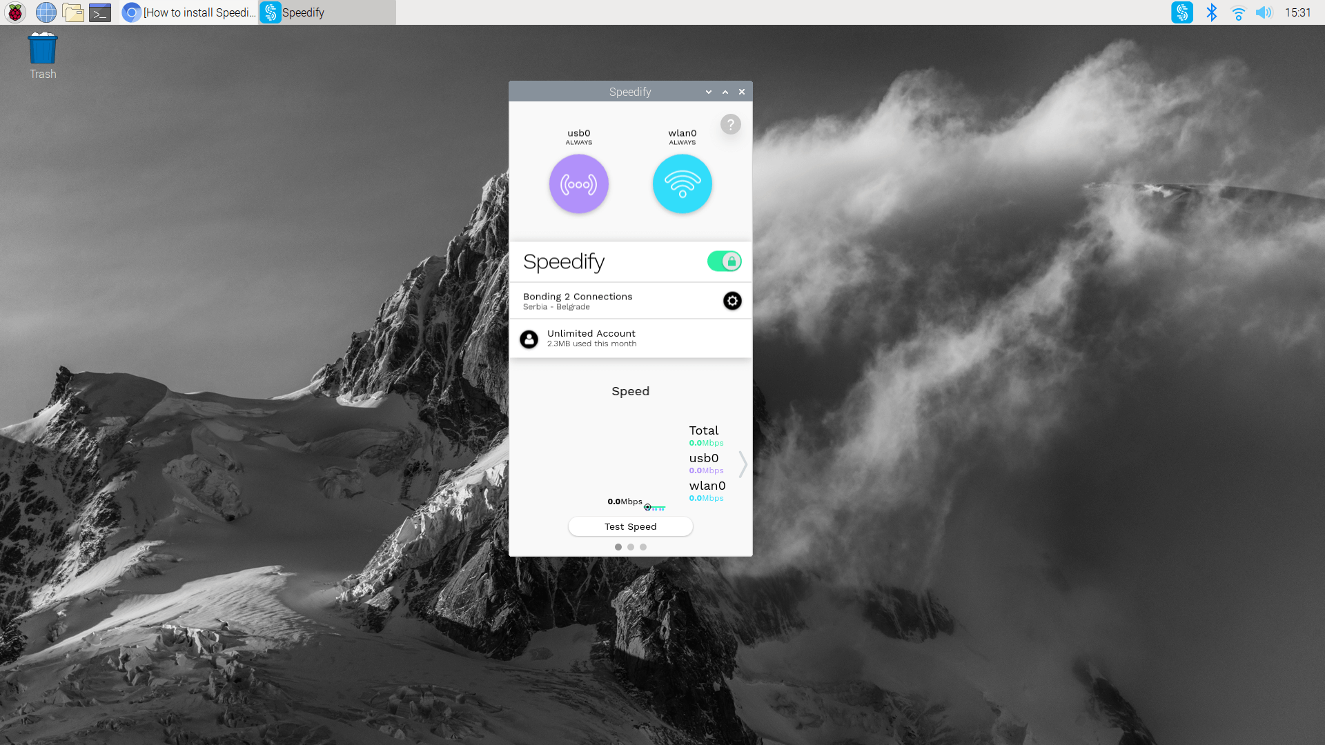 speedify on raspberry pi