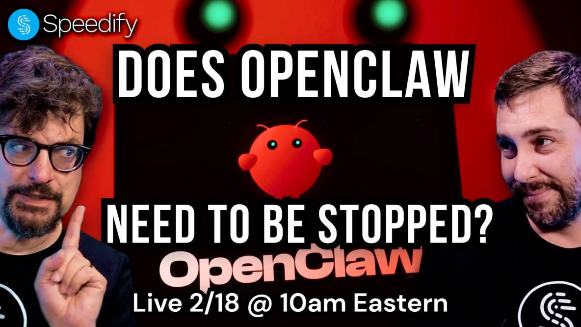 Speedify Safe 2/18 @ 10am EST – Is OpenClaw safe to use? Speedify LIVE Tech Q&A ...