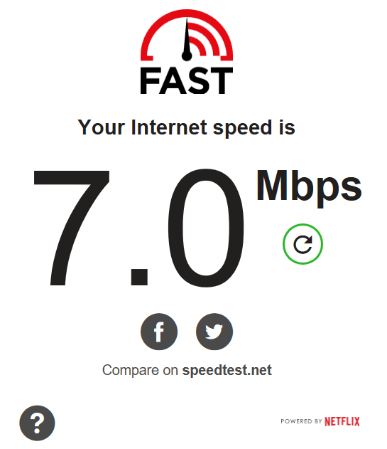 high speed internet connection test